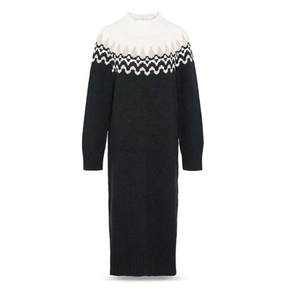 NEW Barbour Kingsford Fair Isle Sweater Dress 2510  10T5 - Picture 4 of 12